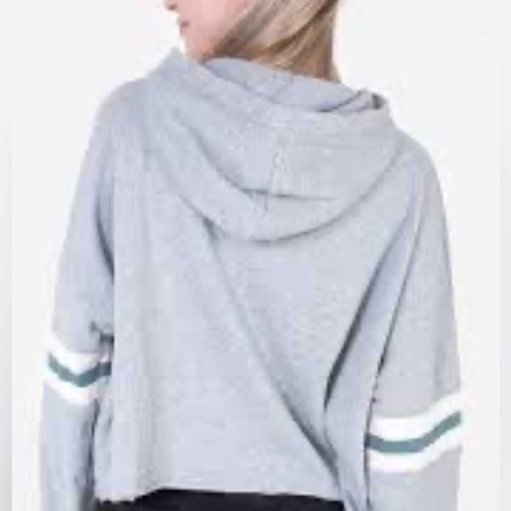 American eagle cropped oversized hoodie